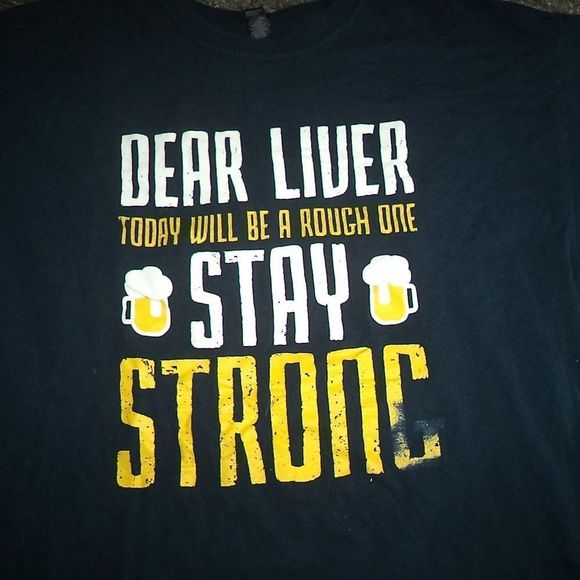 ADULT HUMOR SHORT SLEEVE T SHIRT BLUE BEER FUNNY GRAPHIC TEE-MENS SIZE XL - Picture 3 of 4